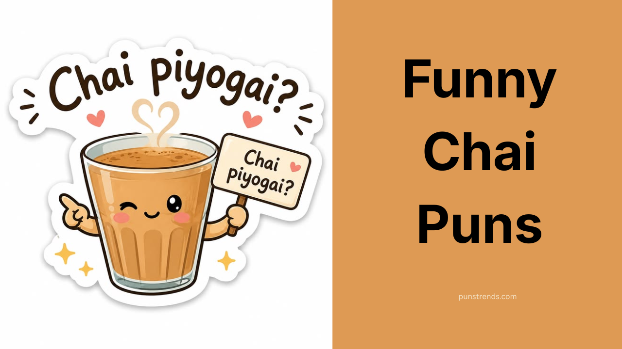 210+ Funny Chai Puns to Spice Up Your Day (2026 List)